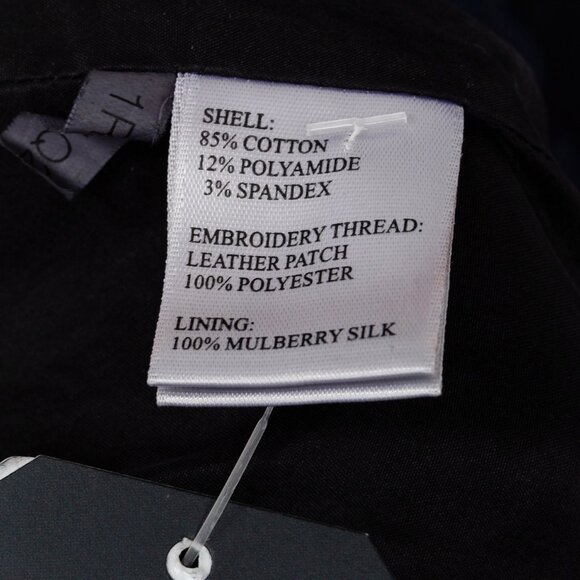 Shanghai Tang Mandarin Collar Embossed Navy Blue Coat - Picture 10 of 10